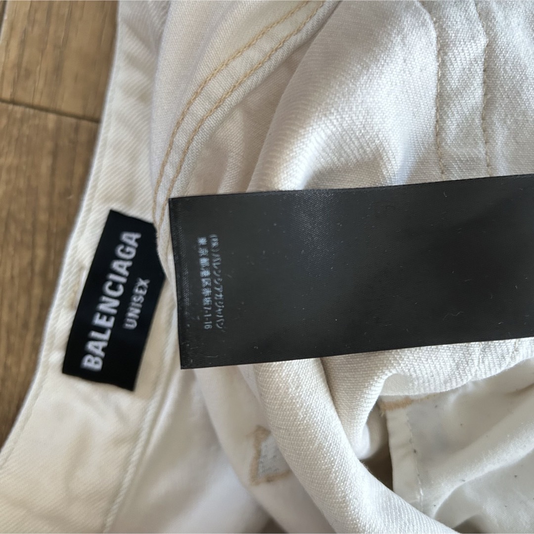 BALENCIAGA - 【名作】BALENCIAGA カーゴパンツ ホワイト サイズ BALENCIAGA - 【名作】BALENCIAGA カーゴパンツ ホワイト サイズ