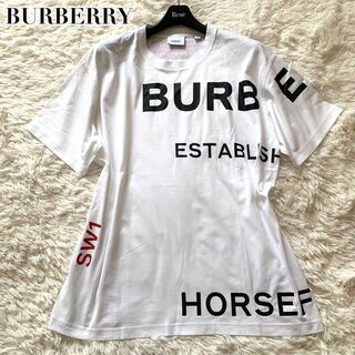 バーバリー(BURBERRY)の未使用級 現行✨バーバリー Tシャツ ホースフェリー ロゴ 半袖 ホワイト(Tシャツ(半袖/袖なし))