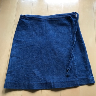 バーバリーブルーレーベル(BURBERRY BLUE LABEL)のバーバリー　ラップスカート　36(ミニスカート)