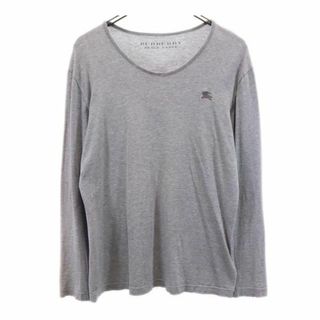 バーバリーブラックレーベル(BURBERRY BLACK LABEL)のバーバリーブラックレーベル 長袖 Tシャツ 2 グレー系 BURBERRY BLACK LABEL ロンT メンズ(Tシャツ/カットソー(七分/長袖))