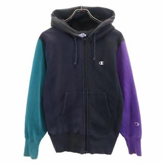 チャンピオン(Champion)のチャンピオン REVERSE WEAVE リバースウィーブ ジップパーカー S ブラック系 Champion 裏起毛 メンズ(パーカー)