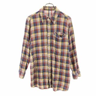 グラム(glamb)のグラム 日本製 長袖 シワ加工 ガーゼ生地 チェックシャツ 1 glamb メンズ(シャツ)
