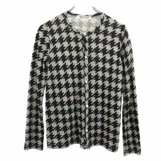 COMME des GARCONS - コムデギャルソン 2008年 日本製 千鳥格子柄 長袖 カーディガン S グレー COMME des GARCONS レディース