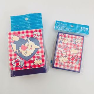 ポケモン - セット✨ポケモンカードゲーム デッキケース デッキシールド ピカチュウとハート