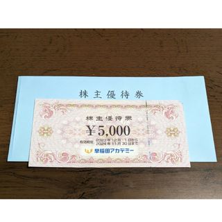 早稲田アカデミー株主優待券5000円分(その他)