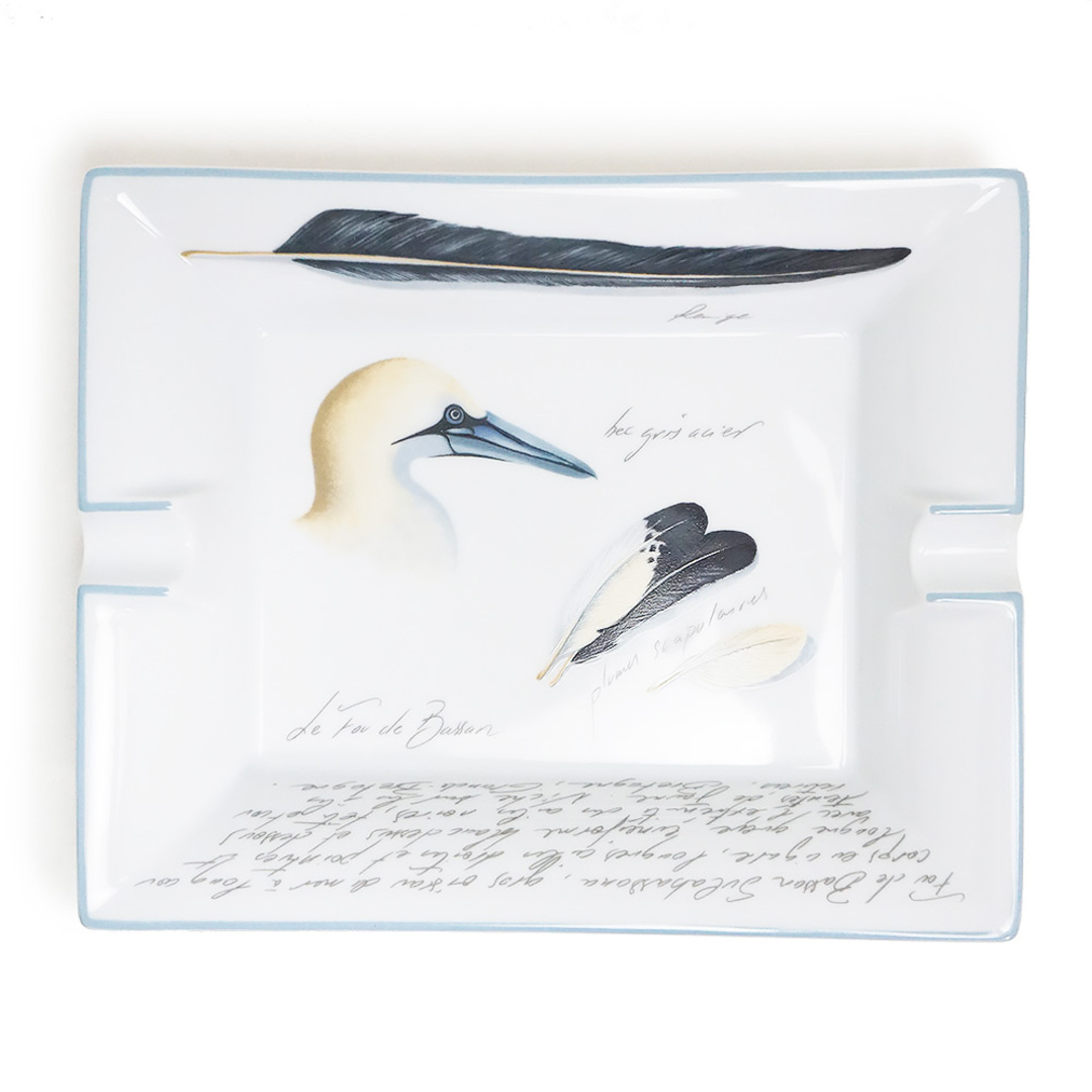 HERMES - エルメス バード カツオドリ 鳥 スクエアプレート HERMES - エルメス バード カツオドリ 鳥 スクエアプレート