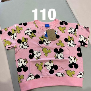 ディズニー(Disney)のディズニー ミッキーミニー 風船柄 半袖 110cm(Tシャツ/カットソー)