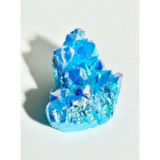 【オーラクリスタル】 アクアオーラ①  クラスター  オーロラ水晶  癒しと浄化(置物)