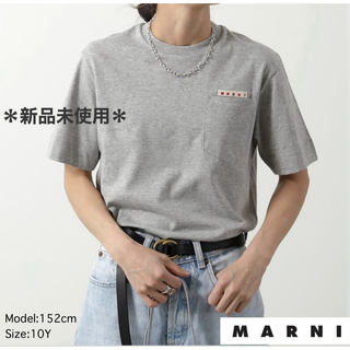 マルニ(Marni)の【新品未使用】MARNI KIDS マルニ キッズ Tシャツ グレー 12Y(Tシャツ(半袖/袖なし))