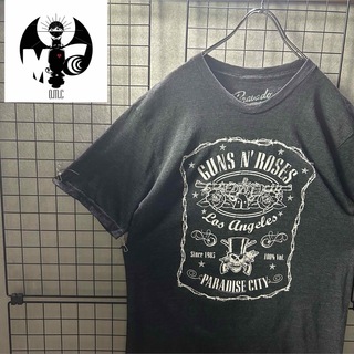 ✔︎GUNS N  ROSES ガンズアンドローゼズ バンドTシャツ バンT(Tシャツ/カットソー(半袖/袖なし))