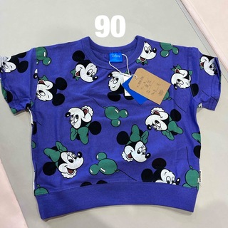 ディズニー(Disney)のディズニー ミッキーミニー バルーン半袖 90cm(Tシャツ/カットソー)