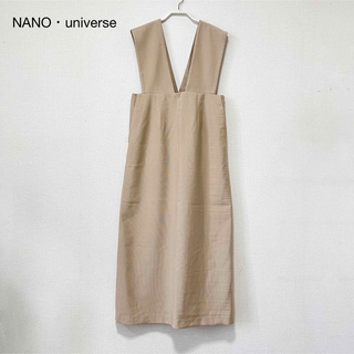 ナノユニバース(nano・universe)の【美品】ナノユニバース Iラインジャンパースカート(ロングスカート)