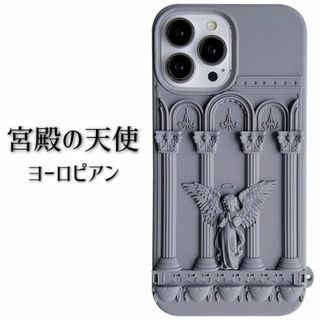 韓国♡レトロなヨーロピアン風♡ iPhone14Proケース 天使 可愛い