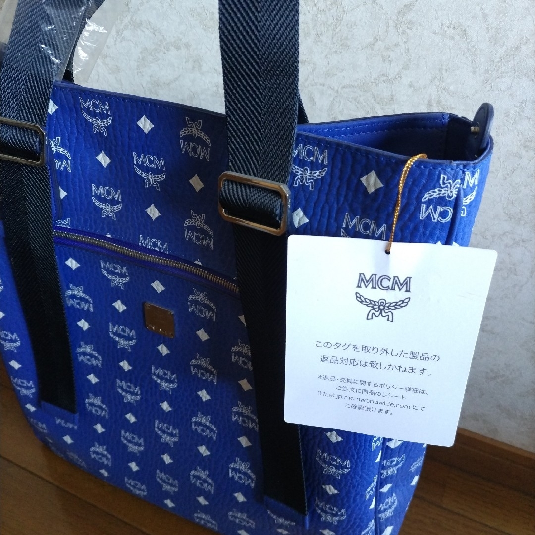 MCM - MCM ヴィセトス トートバック ブルーの通販 by 輝's shop MCM - MCM ヴィセトス トートバック ブルーの通販 by 輝's shop