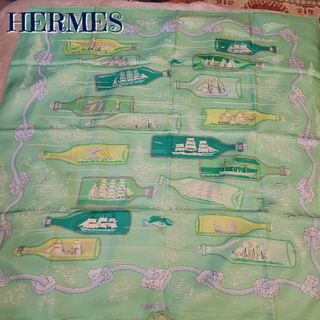 エルメス(Hermes)の未使用　レア　稀少　HERMES　エルメス　カレ90 　シルク　スカーフ(バンダナ/スカーフ)