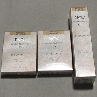 NOV - 新品 9,900円分 NOV ノブ ファンデーション 3点セット オークル30