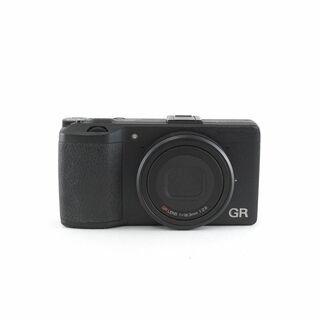リコー(RICOH)のRICOH GR デジタルカメラ USED美品 本体+バッテリー APS-C 1620万画素 単焦点18.3mm F2.8 GRレンズ 完動品 CP6329(コンパクトデジタルカメラ)
