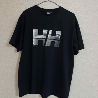 ヘリーハンセン(HELLY HANSEN)のヘリーハンセン Tシャツ 黒 半袖 ブラック XL(Tシャツ/カットソー(半袖/袖なし))