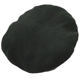 Saravah サラヴァ 日本製 COTTON BERET コットンニットベレー帽 Free ブラック 帽子【中古】【Saravah】(ハンチング/ベレー帽)