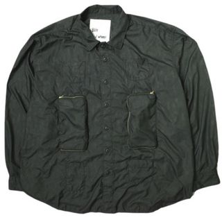 SSZ エスエスズィー 24SS WALLET SHIRT ウォレットシャツ 11-11-0936-791 M ブラック BEAMS トップス【中古】【SSZ】