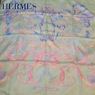 エルメス(Hermes)の未使用　レア　稀少　HERMES　エルメス　カレ90　シルク　スカーフ(バンダナ/スカーフ)