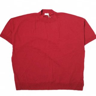 アメリカンラグシー(AMERICAN RAG CIE)のAMERICAN RAG CIE アメリカンラグシー オーバーサイズニットTEE AO11-120001 Free RED 半袖 ハイゲージ Tシャツ トップス【新古品】【中古】【AMERICAN RAG CIE】(Tシャツ/カットソー(半袖/袖なし))