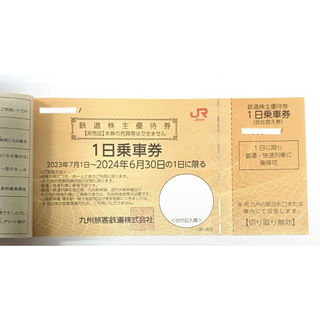 JR - 九州旅客鉄道  鉄道株主優待券