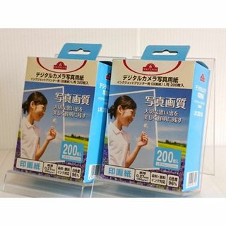 【未使用品】インクジェット用 写真用紙 印画紙 L版 200x2 合計400枚