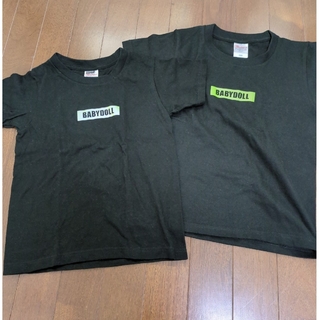 ベビードール(BABYDOLL)のまとめ売り　2枚セット　BABYDOLL　Tシャツ　黒(Tシャツ/カットソー)