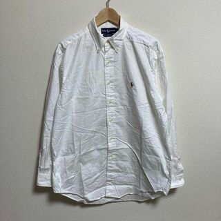 ラルフローレン(Ralph Lauren)の90s RALPH LAUREN ラルフローレン 長袖 シャツ 白 L 相当(Tシャツ/カットソー(七分/長袖))