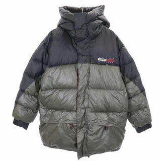 トミーヒルフィガー(TOMMY HILFIGER)のトミーヒルフィガー 90s アウトドアーズ オールド フラッグタグ バイカラー ダウンジャケット M 黒系 TOMMY HILFIGER OUTDOORS メンズ(ダウンジャケット)