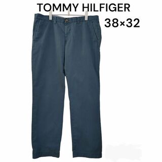 トミーヒルフィガー(TOMMY HILFIGER)のTOMMYHILFEGER トミーヒルフィガー　38×32　コットンパンツ　古着(チノパン)