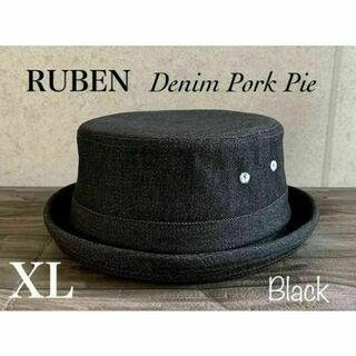 ルーベン(Ruben)の送料込 帽子 XL BIGサイズ ルーベン デニム ポークパイ ハット 定番 K(ハット)