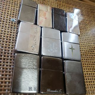 送料￥0 動作品 ZIPPO ジッポー 10本セット まとめ オイルライター煙草