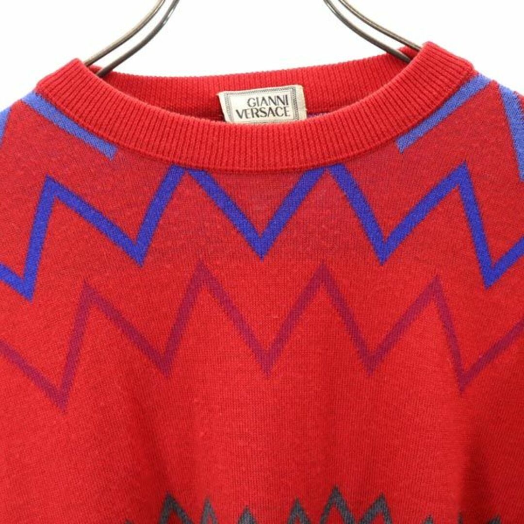 Gianni Versace - ジャンニヴェルサーチ イタリア製 ウール 総柄 Gianni Versace - ジャンニヴェルサーチ イタリア製 ウール 総柄