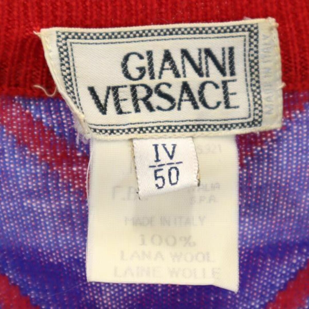 Gianni Versace - ジャンニヴェルサーチ イタリア製 ウール 総柄 Gianni Versace - ジャンニヴェルサーチ イタリア製 ウール 総柄