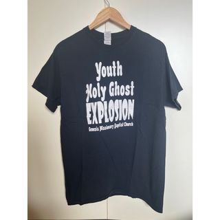 ヴィンテージ(VINTAGE)のメッセージ系　 Tシャツ ブラック ヴィンテージ　半袖(Tシャツ/カットソー(半袖/袖なし))