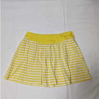 オリジナルス(Originals（adidas）)のアディダススカート　ボーダースカート　黄色　アディダスオリジナルス(ミニスカート)