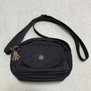 kipling - キプリング KIPLING ミニショルダーバッグ ブラック チャーム付き