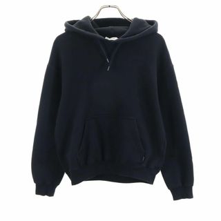 バレンシアガ(Balenciaga)のバレンシアガ 長袖 スウェットパーカー XS ブラック BALENCIAGA フード 裏起毛 レディース(パーカー)