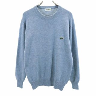 ラコステ(LACOSTE)のラコステ 長袖 ウール セーター 3 ブルー LACOSTE ニット メンズ(ニット/セーター)