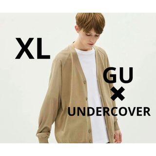 ジーユー(GU)のGU UNDERCOVERシアーコンビネーションニットカーディガン(カーディガン)