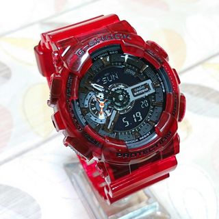 ジーショック(G-SHOCK)の美品【CASIO/G-SHOCK】デジアナ メンズ腕時計 GA-110CR-4A(腕時計(デジタル))