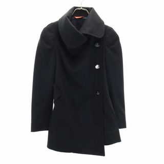 Vivienne Westwood - ヴィヴィアンウエストウッド レッドレーベル イタリア製 ウールブレンド コート M 黒 Vivienne Westwood RED LABEL レディース