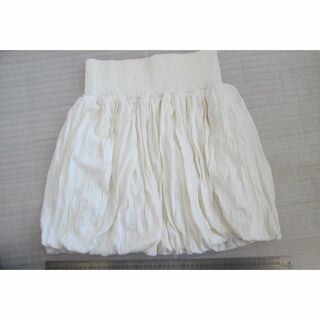 白　バルーンスカート(ミニスカート)