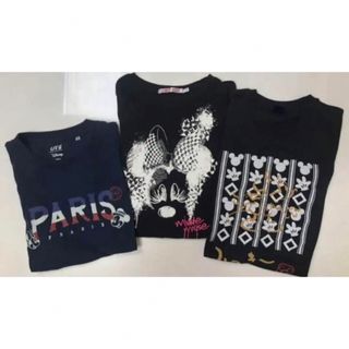 ユニクロ(UNIQLO)のDisney Tシャツ 3枚(ユニクロSM各1枚、他S1枚)(Tシャツ(半袖/袖なし))