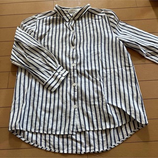 ショコラフィネローブ(chocol raffine robe)のストライプシャツ　7分丈(シャツ/ブラウス(長袖/七分))