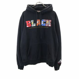 ブラックピラミッド 長袖 スウェットパーカー L ブラック BLACK PYRAMID プルオーバー ロゴ メンズ(パーカー)