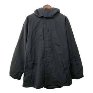 エディーバウアー(Eddie Bauer)のEddie Bauer エディーバウアー WEATHER EDGE パーカージャケット アウトドア 防水 ブラック (メンズ 2XL) 中古 古着 Q8573(その他)