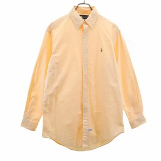 ラルフローレン(Ralph Lauren)のラルフローレン 90s オールド 長袖 ボタンダウンシャツ 151/2-32 オレンジ RALPH LAUREN メンズ(シャツ)